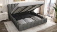 Тапицирана спалня 180/200 Алейна с включен матрак Sleep Nuvia 180/200 сив - изглед 3