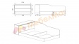 Приста с ракла 120/190 Кристи с включен матрак Бонел 120/190 тъмна сонома - изглед 3