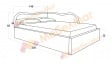 Тапицирана спалня 140/200 Андреа с включен матрак Бонел 140/200 зелен - изглед 4