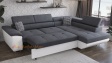Ъглов диван Едуард с посока сив с бяло - изглед 4 - МебелМаг Ъглов диван Едуард с посока сив с бяло - изглед 4