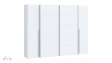 Гардероб Арагона четирикрилни бял - изглед 2 - МебелМаг Гардероб Арагона четирикрилни бял - изглед 2