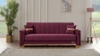 Диван Агра триместни бордо - изглед 2 - МебелМаг Диван Агра триместни бордо - изглед 2