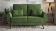 Диван Мерива двуместни зелен - изглед 1