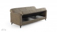 Диван Нуби триместни кафяв - изглед 4