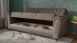 Диван Серен триместни кафяв - изглед 3