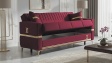 Диван Верино триместни червен - изглед 3 - МебелМаг Диван Верино триместни червен - изглед 3