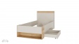 Легло с чекмеджета 90/200 Векслин пясък с дъб маувела - изглед 4