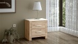 Нощен шкаф Силва дъб кадис с бяло гладко - изглед 1 - МебелМаг Нощен шкаф Силва дъб кадис с бяло гладко - изглед 1