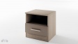 Нощен шкаф Кери мока с лате - изглед 4 - МебелМаг Нощен шкаф Кери мока с лате - изглед 4