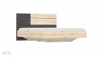 Спален комплект Бафра дъб артисан с тъмен норвежки бор - изглед 3