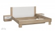 Спалня 180/200 Хелин с включен матрак Бонел 180/200 дъб сонома с бяло - изглед 1 - МебелМаг Спалня 180/200 Хелин с включен матрак Бонел 180/200 дъб сонома с бяло - изглед 1