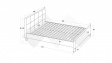 Тапицирана спалня 160/200 Анаса с включен матрак Sleep Nuvia 160/200 сив - изглед 3