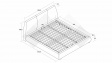 Тапицирана спалня 180/200 Ариоса с включен матрак Sleep Nuvia 180/200 син - изглед 4
