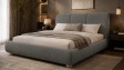 Тапицирана спалня 180/200 Ариоса с включен матрак Sleep Nuvia 180/200 сив - изглед 1