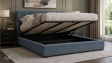 Тапицирана спалня 180/200 Деляра с включен матрак Sleep Nuvia 180/200 син - изглед 2