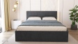 Тапицирана спалня 160/200 Фиорела с включен матрак Бонел 160/200 графит - изглед 2 - МебелМаг Тапицирана спалня 160/200 Фиорела с включен матрак Бонел 160/200 графит - изглед 2