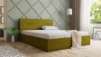 Тапицирана спалня 160/200 Фиорела с включен матрак Бонел 160/200 зелен - изглед 1 - МебелМаг Тапицирана спалня 160/200 Фиорела с включен матрак Бонел 160/200 зелен - изглед 1