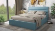 Тапицирана спалня 160/200 Ивалина с включен матрак Бонел 160/200 небесно синя - изглед 1 - МебелМаг Тапицирана спалня 160/200 Ивалина с включен матрак Бонел 160/200 небесно синя - изглед 1