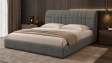 Тапицирана спалня 180/200 Милоа с включен матрак Sleep Nuvia 180/200 сив - изглед 1