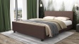 Тапицирана спалня 160/200 Нела с включен матрак Sleep Nuvia 160/200 кафяв - изглед 1
