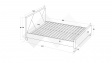 Тапицирана спалня 160/200 Нела с включен матрак Sleep Nuvia 160/200 сив - изглед 3