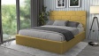 Тапицирана спалня 160/200 Сияна с включен матрак Бонел 160/200 горчица - изглед 1