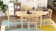Трапезен комплект Нати M комплект със столове натурален - изглед 2 - МебелМаг Трапезен комплект Нати M комплект със столове натурален - изглед 2