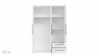 Гардероб Мокарис трикрилни бял - изглед 5 - МебелМаг Гардероб Мокарис трикрилни бял - изглед 5