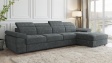 Ъглов диван Джент с посока графит - изглед 1