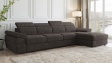 Ъглов диван Джент с посока кафяв - изглед 1