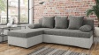 Ъглов диван Селин сив със светло сиво - изглед 2