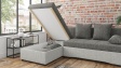 Ъглов диван Селин сив със светло сиво - изглед 6