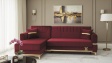 Ъглов диван Верино универсален ъгъл червен - изглед 2 - МебелМаг Ъглов диван Верино универсален ъгъл червен - изглед 2