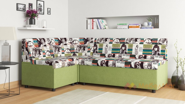 Кухненски ъгъл Ясен универсален ъгъл зелен