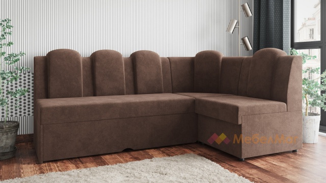 Кухненски ъгъл Хуго Лукс универсален ъгъл кафяв