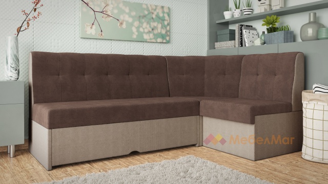 Кухненски ъгъл Камелот универсален ъгъл кафяв с бежово