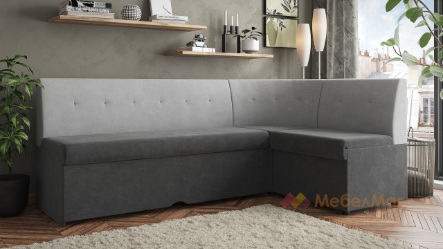 Кухненски ъгъл Патрик универсален ъгъл графит със сиво