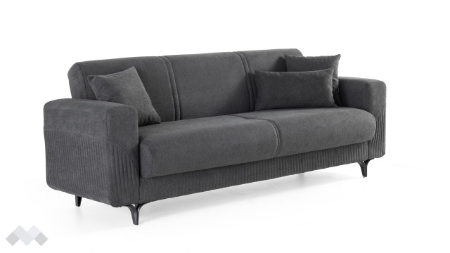 Диван Атон триместни сив