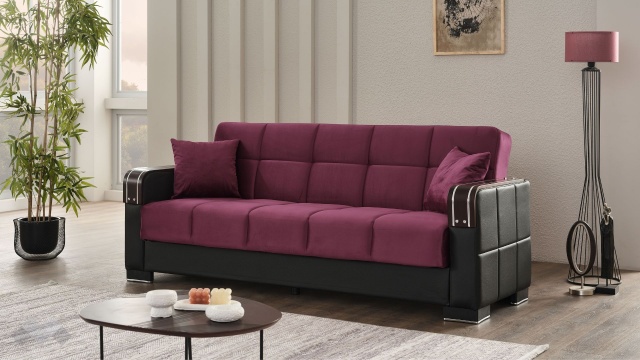 Диван Малатия триместни бордо