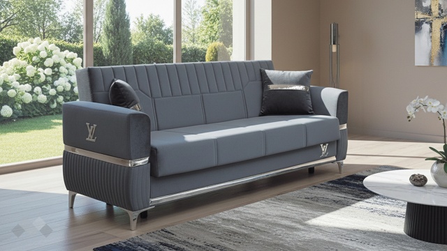 Диван Верино триместни сив