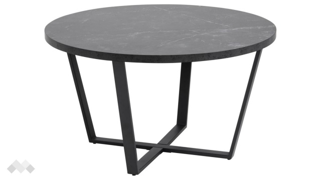 Холна маса Амбъл сив мрамор с черно - МебелМаг Холна маса Амбъл сив мрамор с черно