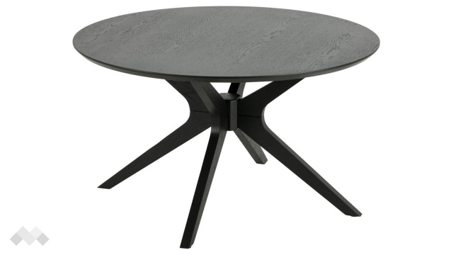 Холна маса Дънкан дъб черен мат - МебелМаг Холна маса Дънкан дъб черен мат