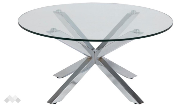 Холна маса Хевън хром - МебелМаг Холна маса Хевън хром