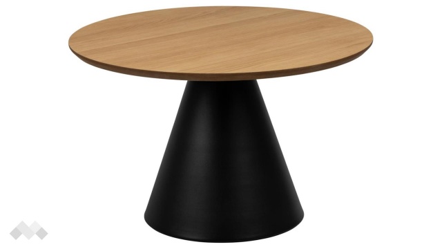 Холна маса Соли дъб натурал с черен мат - МебелМаг Холна маса Соли дъб натурал с черен мат