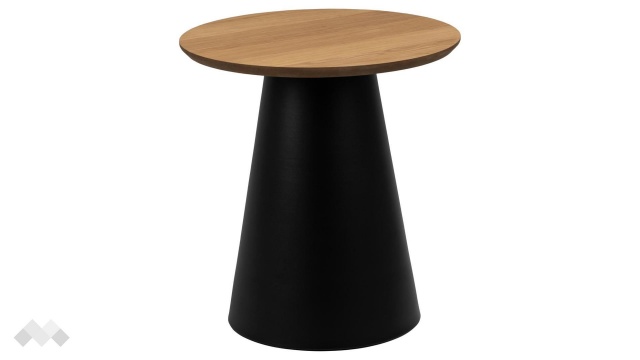 Холна маса Соли дъб натурал с черен мат - МебелМаг Холна маса Соли дъб натурал с черен мат