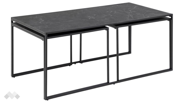 Холна маса Инфинити комплект маси черен - МебелМаг Холна маса Инфинити комплект маси черен