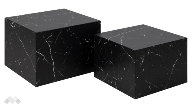 Холна маса Заре черен мрамор - МебелМаг Холна маса Заре черен мрамор
