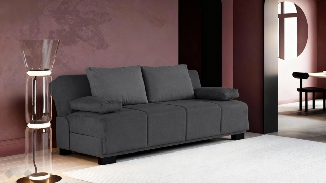 Клик-клак канапе Бостън триместни сив - МебелМаг Клик-клак канапе Бостън триместни сив