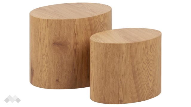 Холна маса Миши комплект маси тъмен дъб - МебелМаг Холна маса Миши комплект маси тъмен дъб