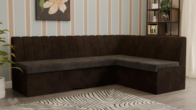 Кухненски ъгъл Кариби с посока кафяв